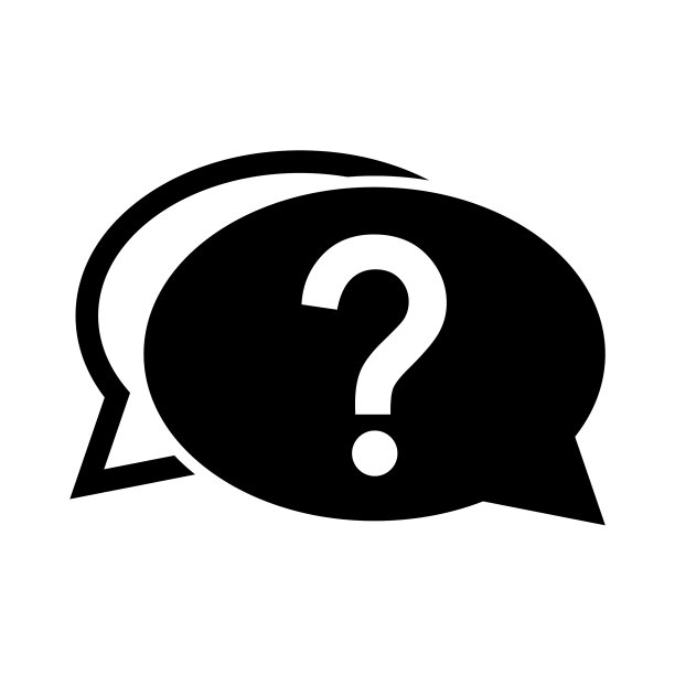 提问图标标记帮助或提问气泡图形图片下载