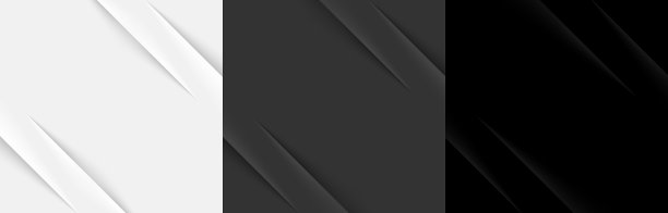 一套优雅的白、灰、黑彩色纸图片下载