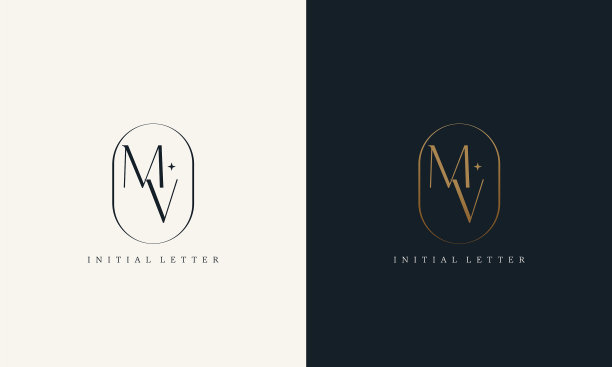 优质的mv标志字母与黄金圈框架图片下载