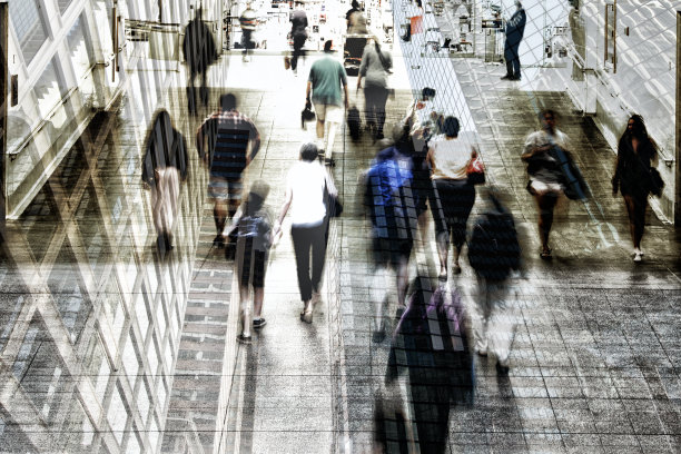 上下班高峰期。图片下载