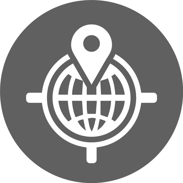 地理目标图标灰色图形图片下载