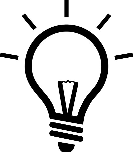 新鲜的想法图标黑色图形图片下载