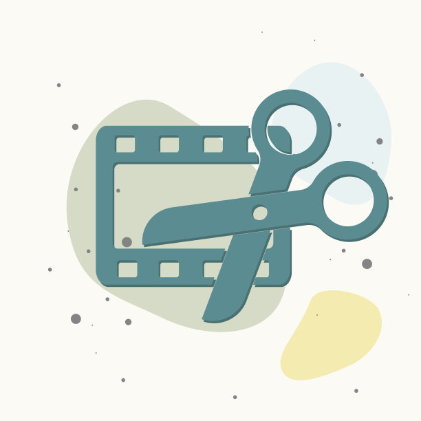 视频编辑图标多色背景图片下载