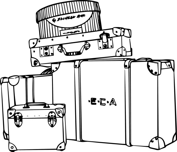古董行李箱图片下载