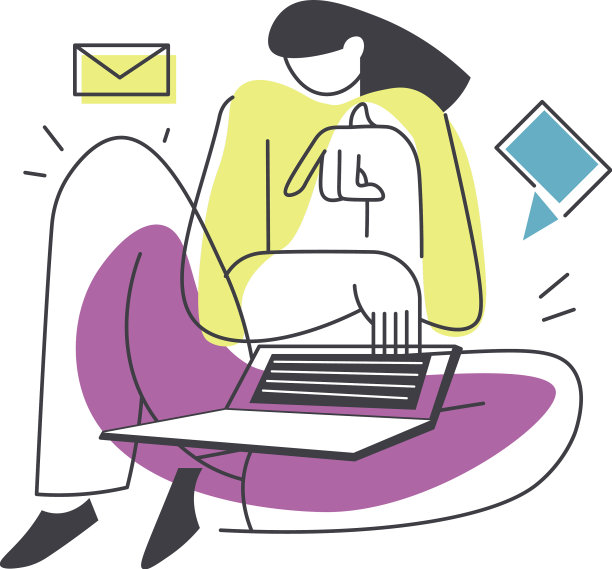 女人输入笔记本电脑文案或经理图片下载