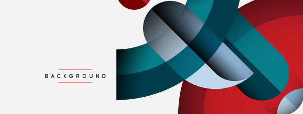 时尚的形状，颜色，最小的设计组成图片下载