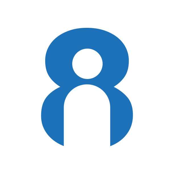 信8人标志设计概念模板为图片下载