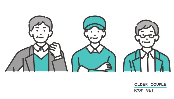 简单高级情侣线画矢量插画材质/男女/时尚/人生尽头图片下载