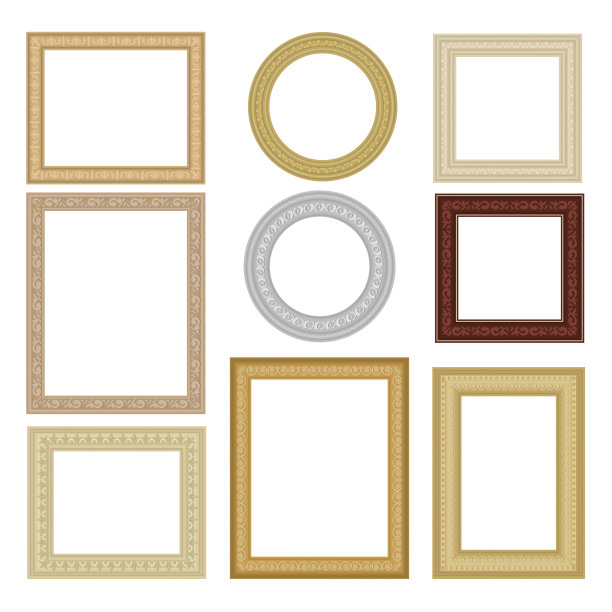 成长方形的框架。图片和绘画装饰方框最近矢量空白模板的个人设计项目图片下载