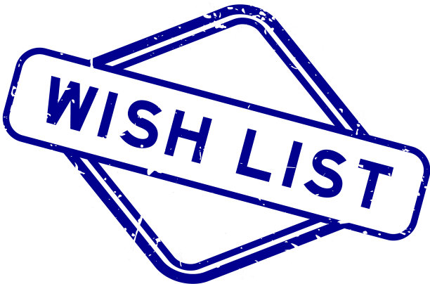 垃圾蓝色愿望清单字橡胶印章印章图片下载