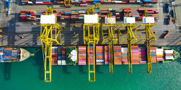 物流运输港口网络进出口海运服务图片背景图片下载