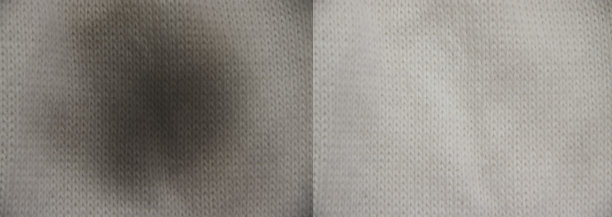 清洗前后织物上的污渍图片下载