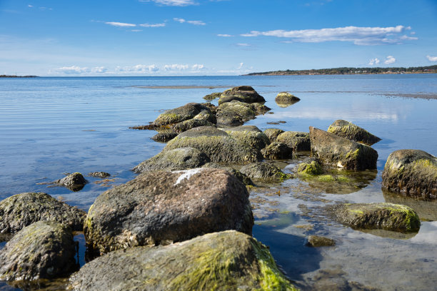 海里的岩石图片下载