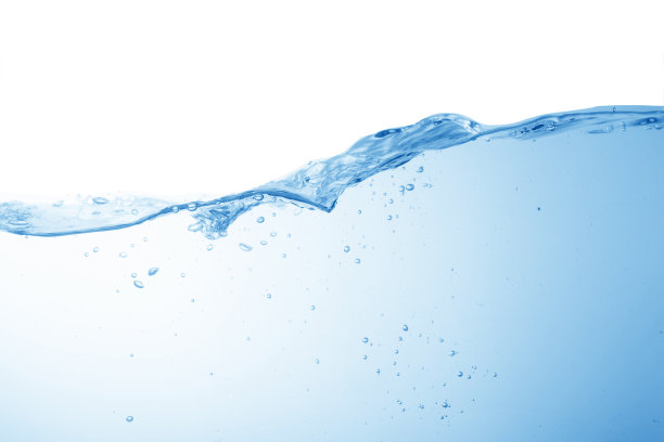 水、水花孤立在白色背景上，水花飞溅图片下载