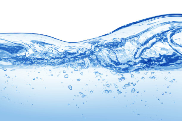 水、水花孤立在白色背景上，水花飞溅图片下载