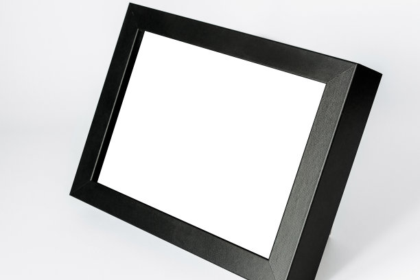 黑色相框与白色背景模型模板图片下载