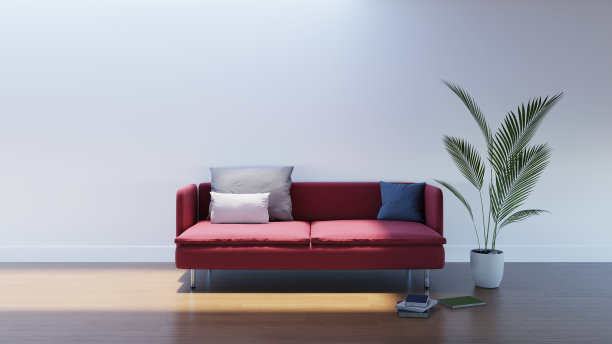 最小的客厅内部，3d渲染图片下载