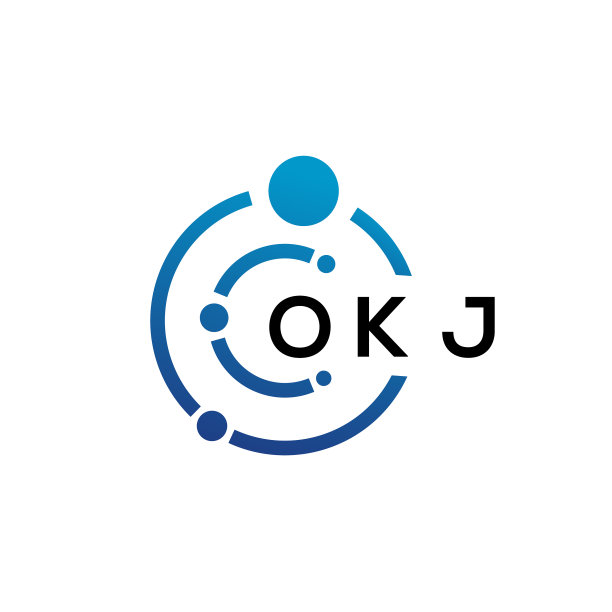 OKJ字母科技标志设计图片下载