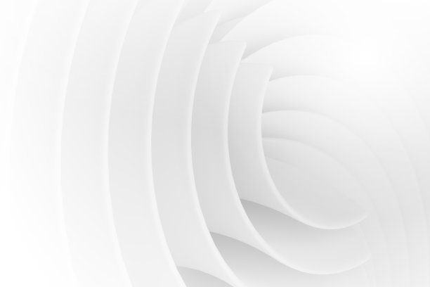 抽象白色和灰色背景与几何圆形形状。3 d渲染插图。图片下载