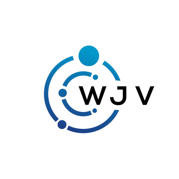 WJV字母科技标志设计图片下载