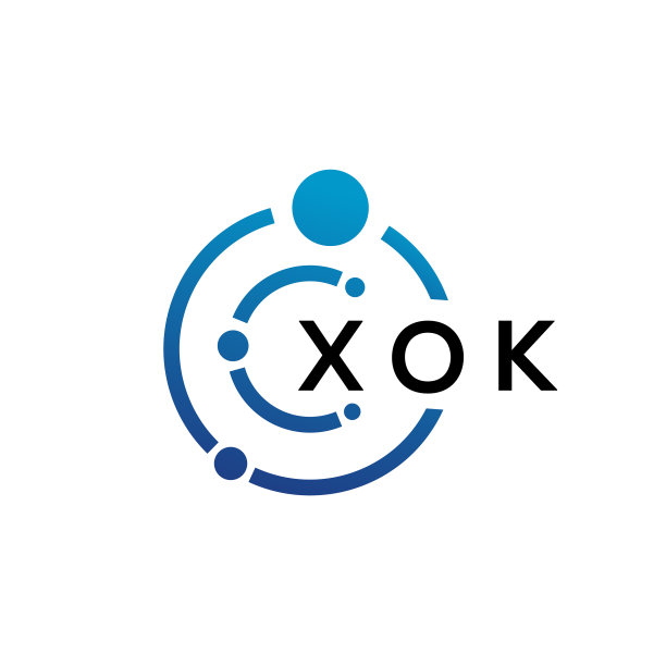 Xok字母科技白色logo设计图片下载