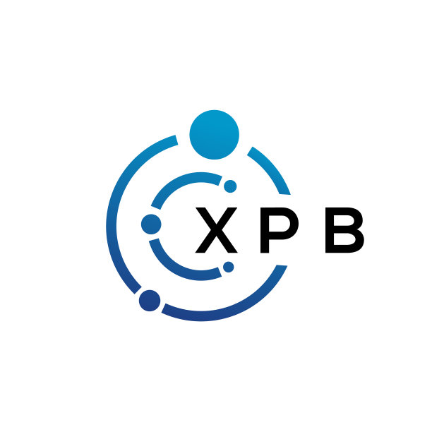 XPB字母科技Logo设计，白色背景图片下载