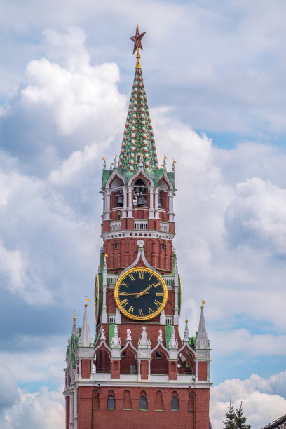 俄罗斯，克里姆林宫红场上的斯帕斯卡娅塔图片下载