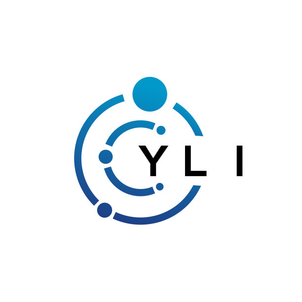 白色背景YLI字母科技标志设计图片下载