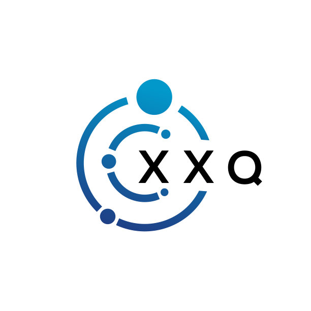 白色背景上的字母XXQ科技标志设计图片下载