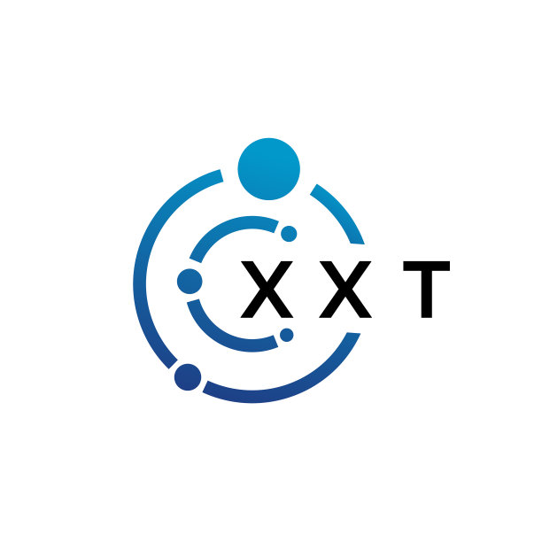 白色背景上的XXT字母科技Logo设计图片下载