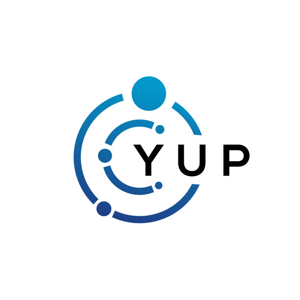 yup字母科技标志设计白色背景图片下载