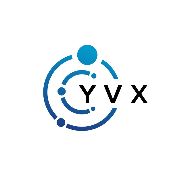 白色背景上的YVX字母科技Logo设计图片下载
