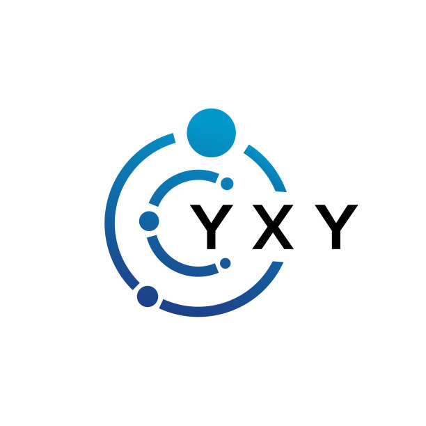 白色背景YXY字母科技logo设计图片下载