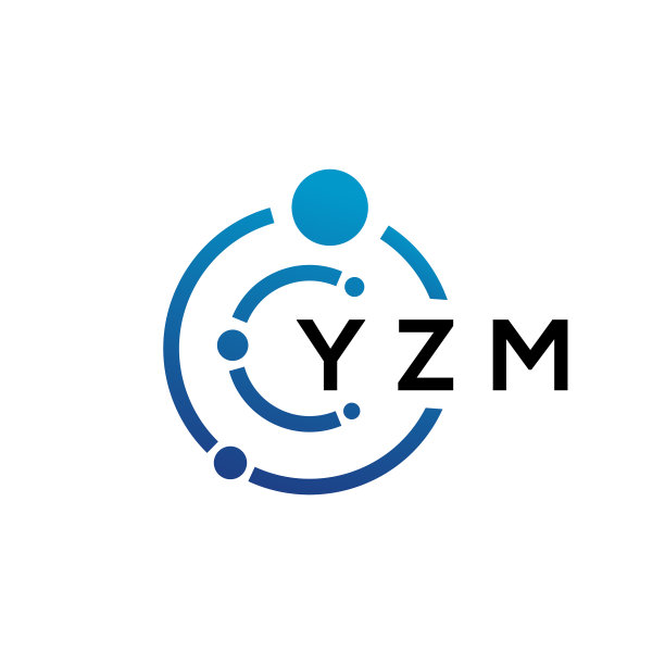 yzm字母科技标志设计白色背景图片下载