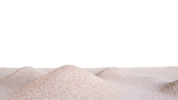 桩沙孤立在白色背景。图片下载