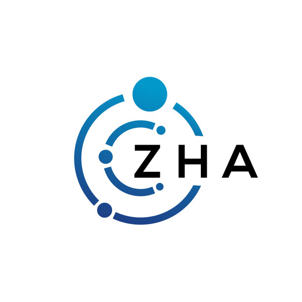 ZHA字母科技标志设计图片下载