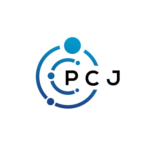 PCJ字母科技标志设计图片下载