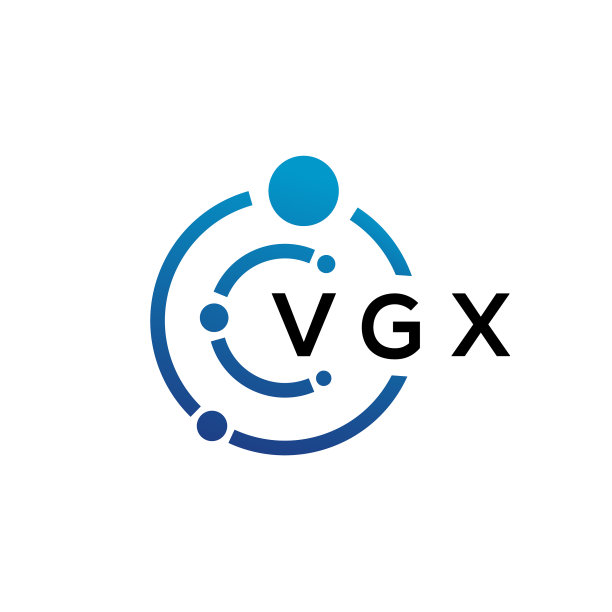 VGX字母科技标志设计（白色背景）图片下载