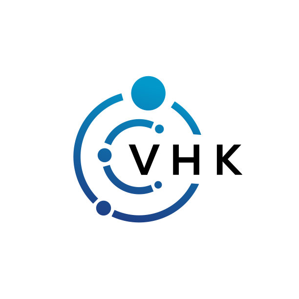 VHK字母科技标志设计图片下载