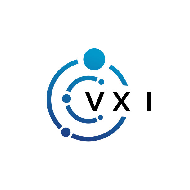 Vxi字母科技白色logo设计图片下载