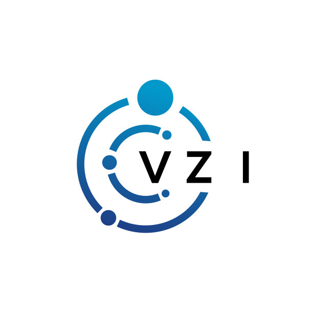 VZI字母科技标志设计（白色背景）图片下载