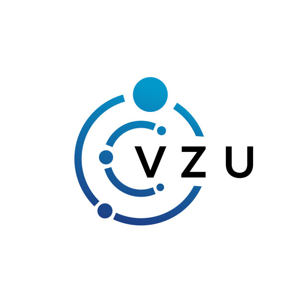 VZU字母科技风Logo设计图片下载