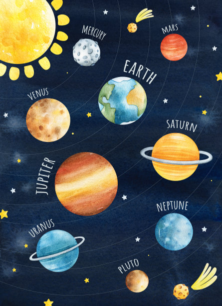 太阳系的行星图片下载