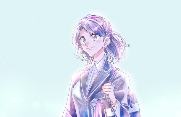 一个穿着前瞻性西装的女人图片下载