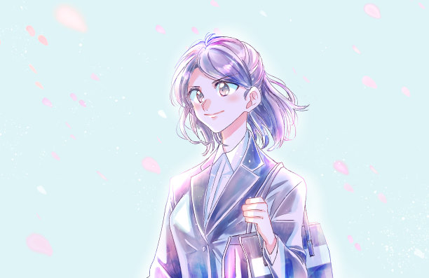 一个穿着前瞻性西装的女人图片下载