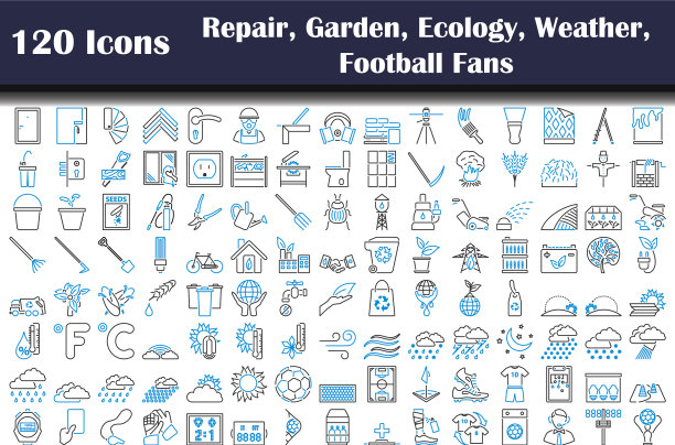 120图标修复园林生态气象图片下载