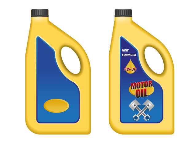 现实的汽车油瓶广告与可编辑的文本图片下载