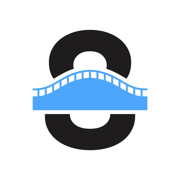 字母8桥为交通征途标志图片下载