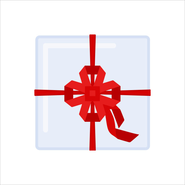 带有节日蝴蝶结的礼盒图片下载