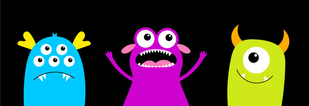 怪兽集线卡哇伊可爱卡通搞笑宝宝图片下载